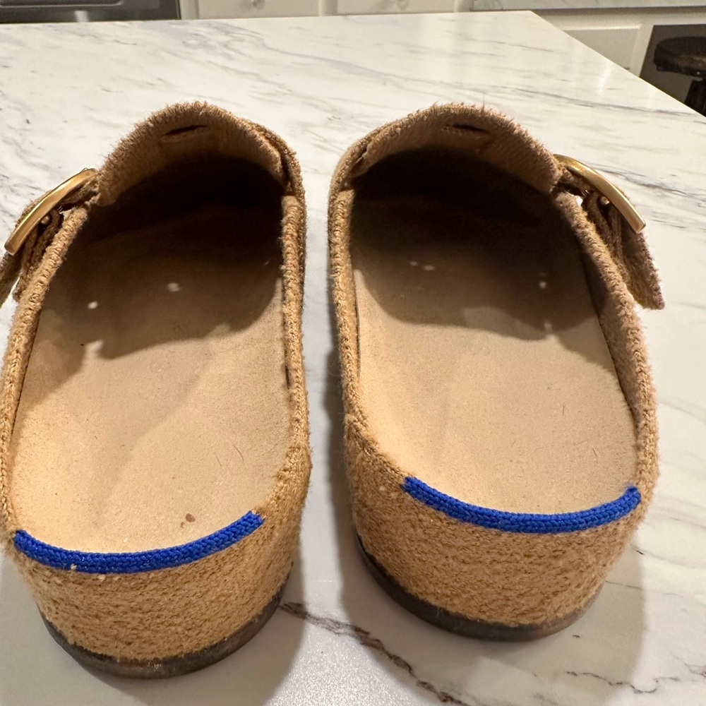 Rothy’s “The Buckle Clog” in Wren Boucle - Picture 2 of 5